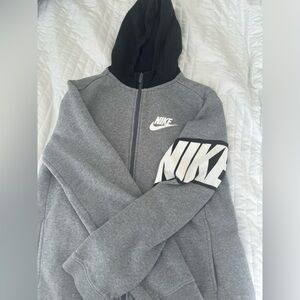 Grey Nike zip up